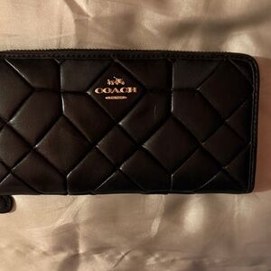 Coach Leather Travel Wallet